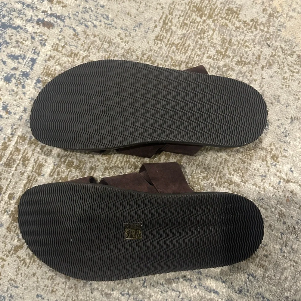 Todd Snyder Dark Brown Suede Sandals